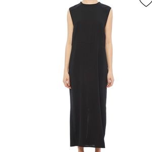 Emerson Fry Black Silk Column Dress NWT Sz 0